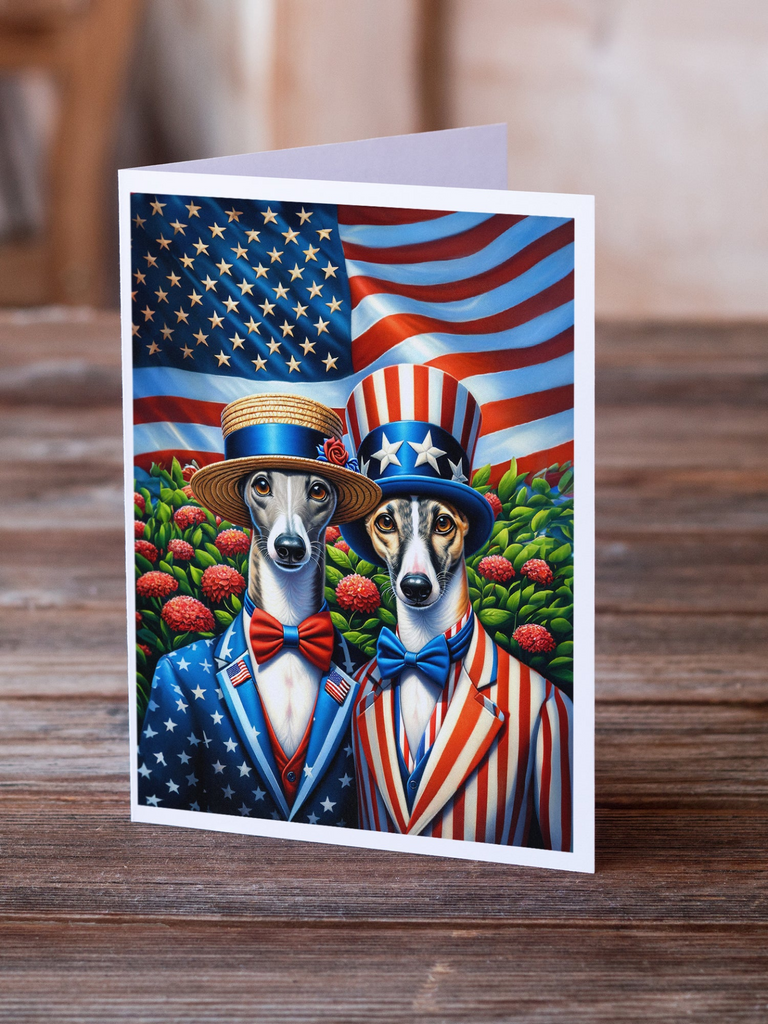 Glamorous Pups : All American Greyhound Greeting Cards Pack of 8