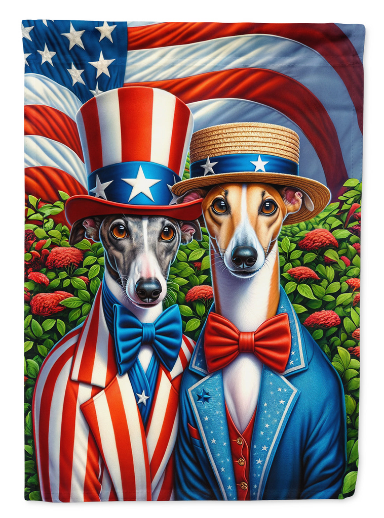 Glamorous Pups : All American Greyhound House Flag