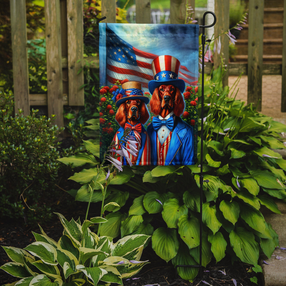 Glamorous Pups : All American Irish Setter Garden Flag