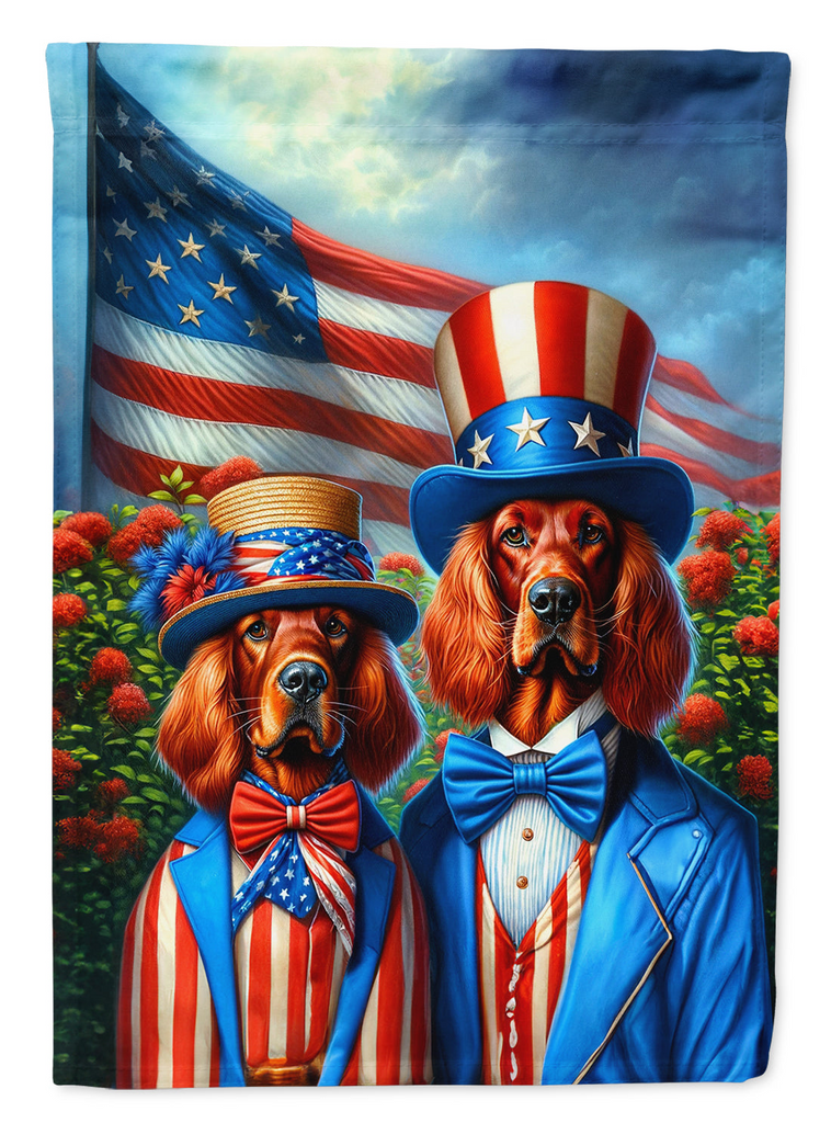 Glamorous Pups : All American Irish Setter Garden Flag