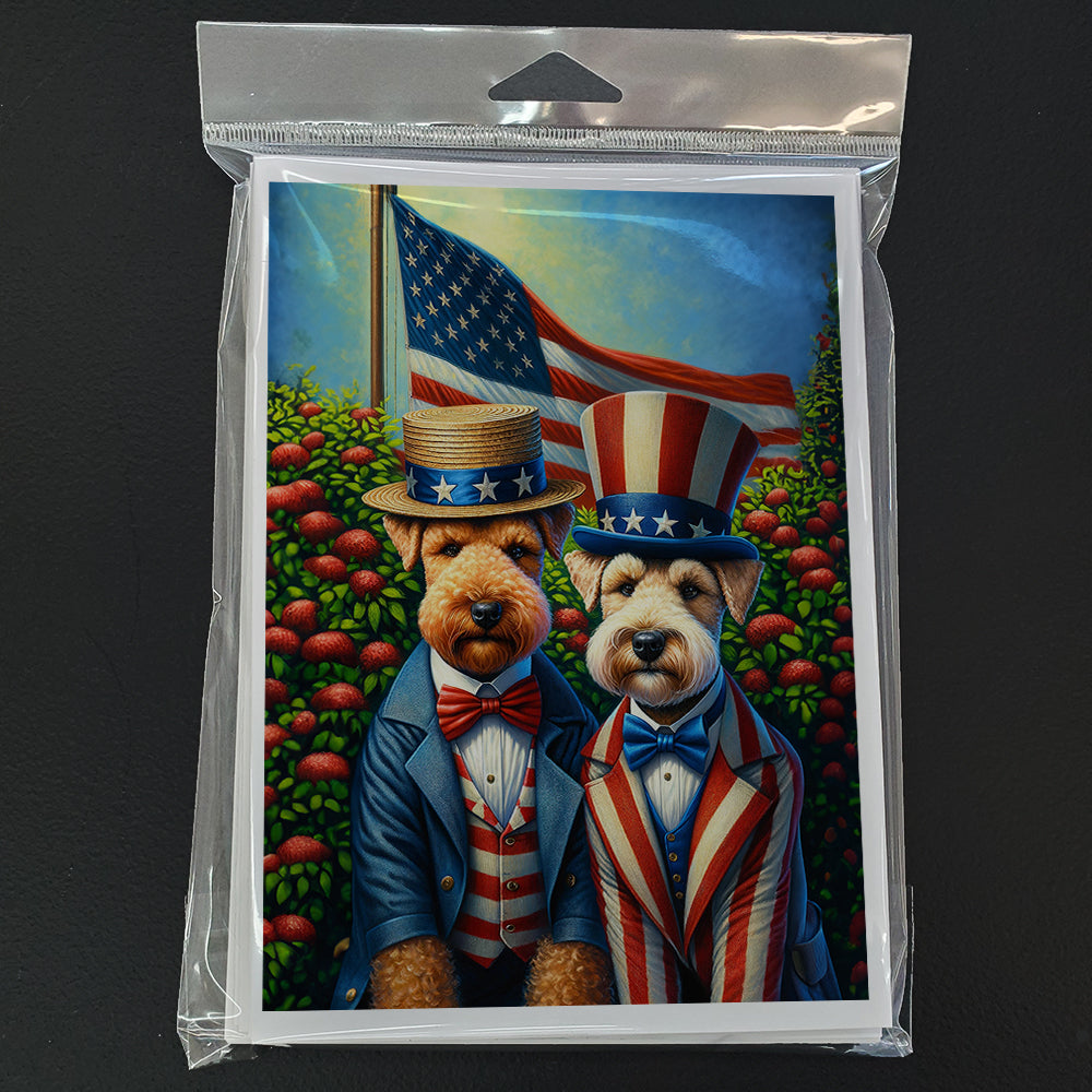 Glamorous Pups : All American Lakeland Terrier Greeting Cards Pack of 8