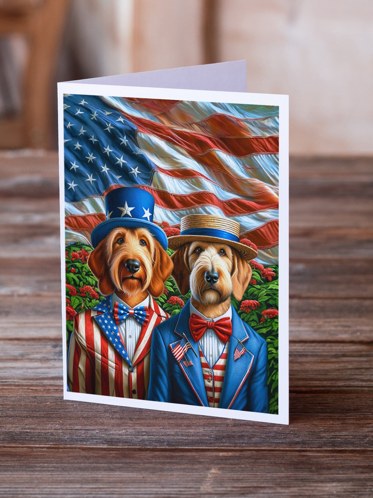 Glamorous Pups : All American Otterhound Greeting Cards Pack of 8
