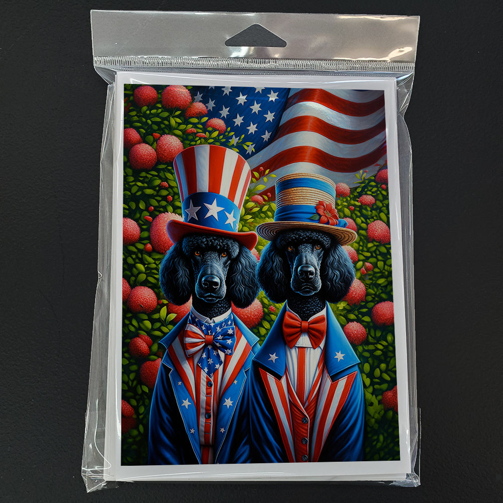 Glamorous Pups : All American Poodle Greeting Cards Pack of 8