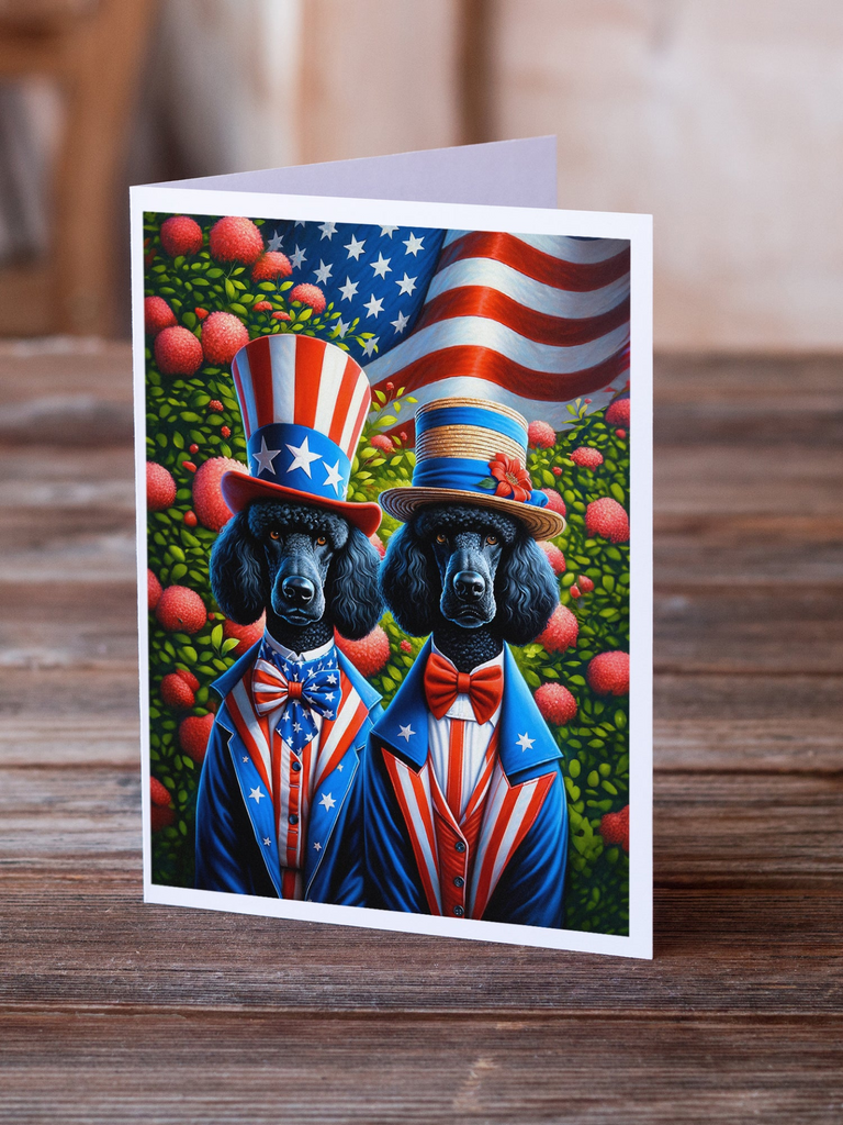 Glamorous Pups : All American Poodle Greeting Cards Pack of 8