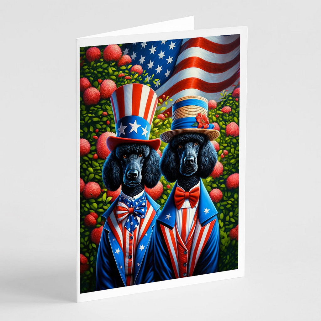 Glamorous Pups : All American Poodle Greeting Cards Pack of 8