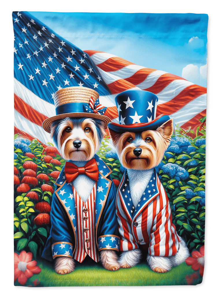 Glamorous Pups : All American Silky Terrier Garden Flag