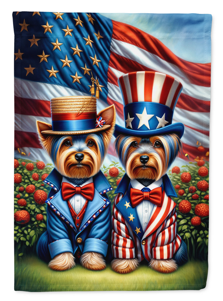 Glamorous Pups : All American Yorkshire Terrier House Flag