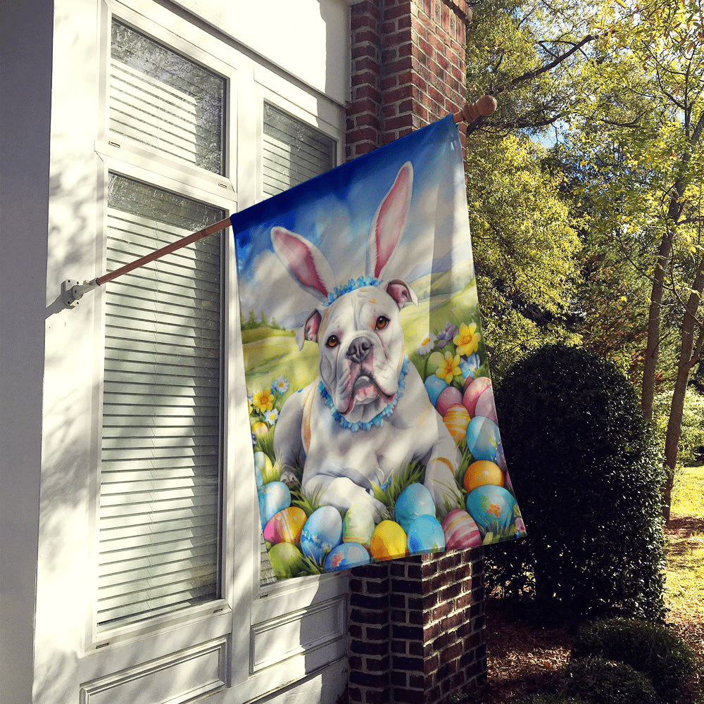 Glamorous Pups : American Bulldog Easter Egg Hunt House Flag