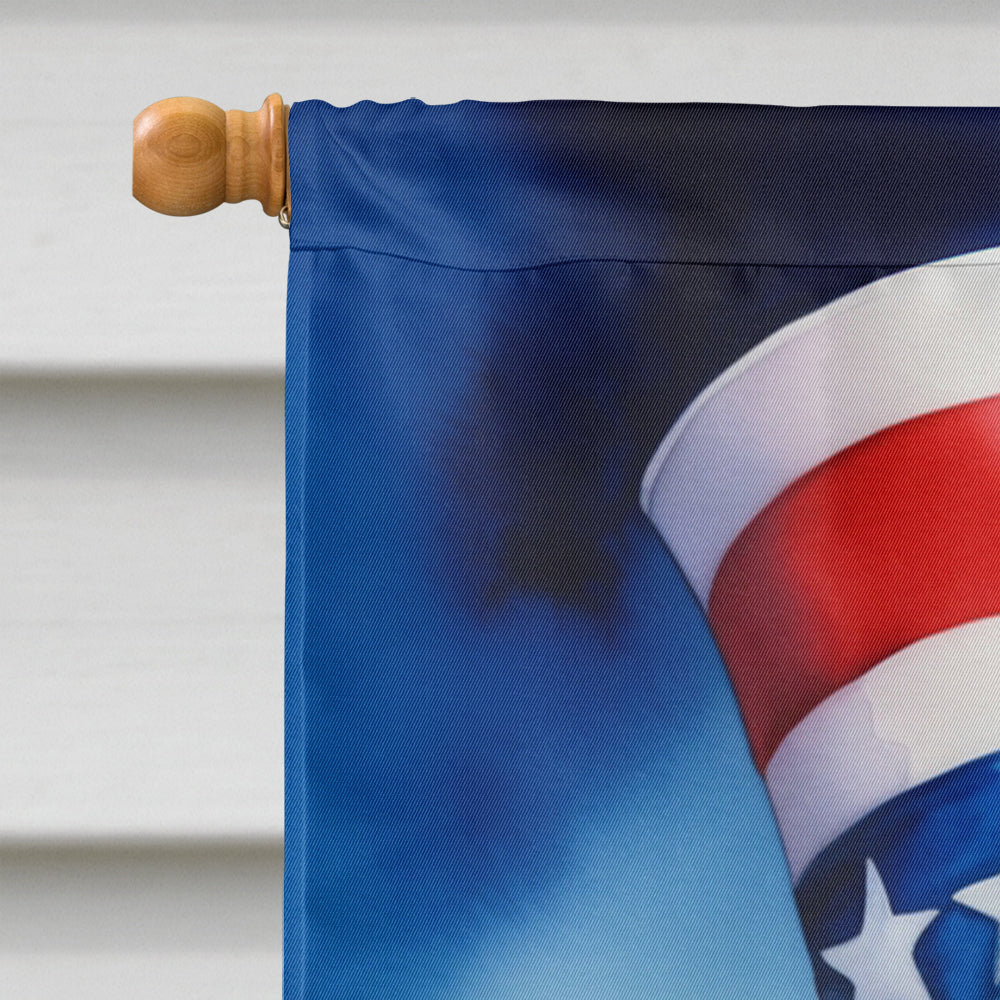 Glamorous Pups : American Bulldog Patriotic American House Flag