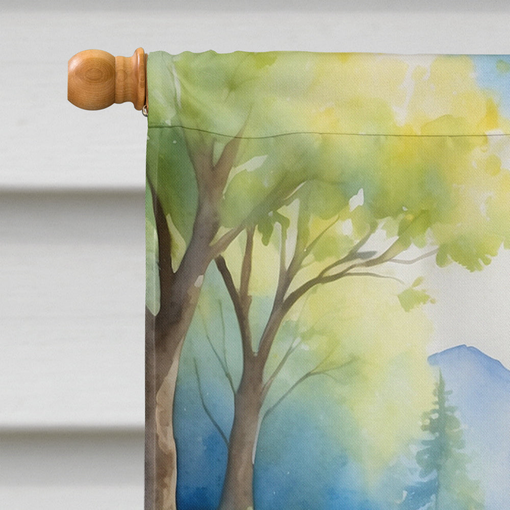 Glamorous Pups : American Bulldog Spring Garden House Flag