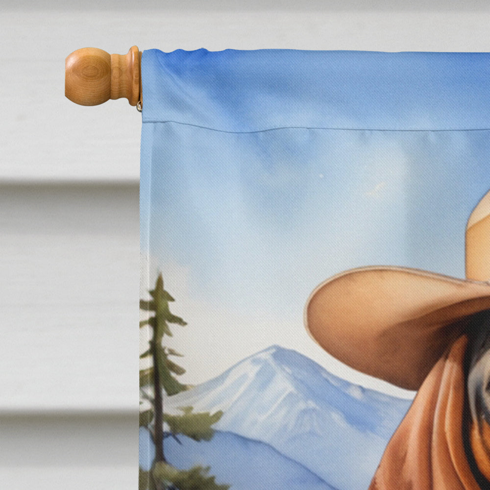 Glamorous Pups : American English Coonhound Cowboy Welcome House Flag