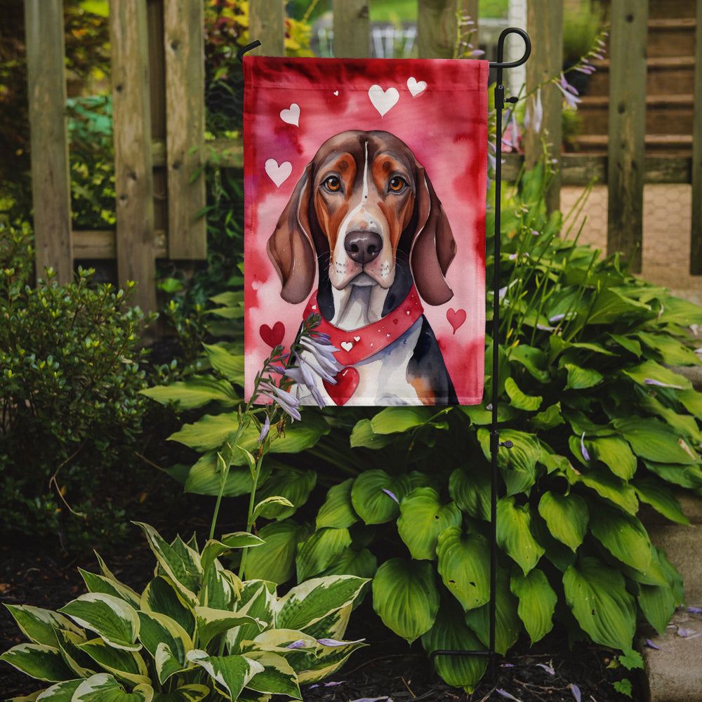 Glamorous Pups : American English Coonhound My Valentine Garden Flag