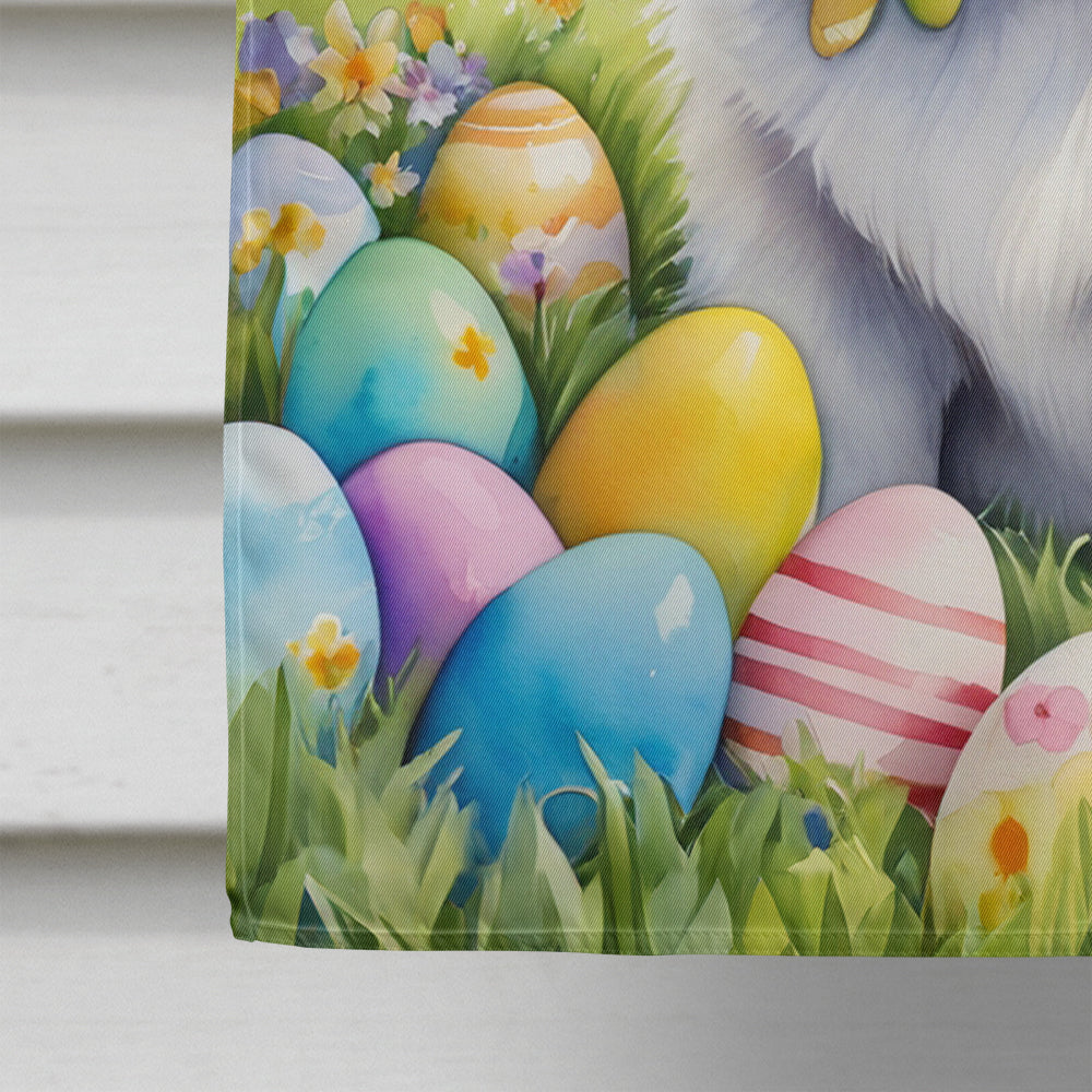 Glamorous Pups : American Eskimo Easter Egg Hunt House Flag