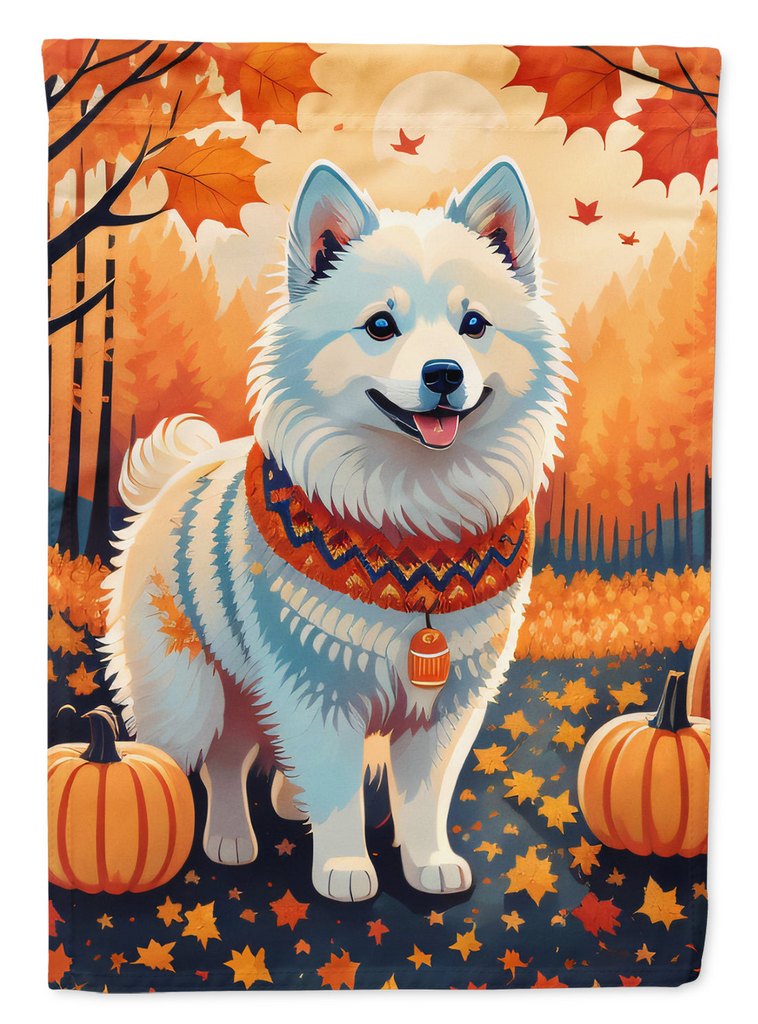 Glamorous Pups : American Eskimo Fall Garden Flag