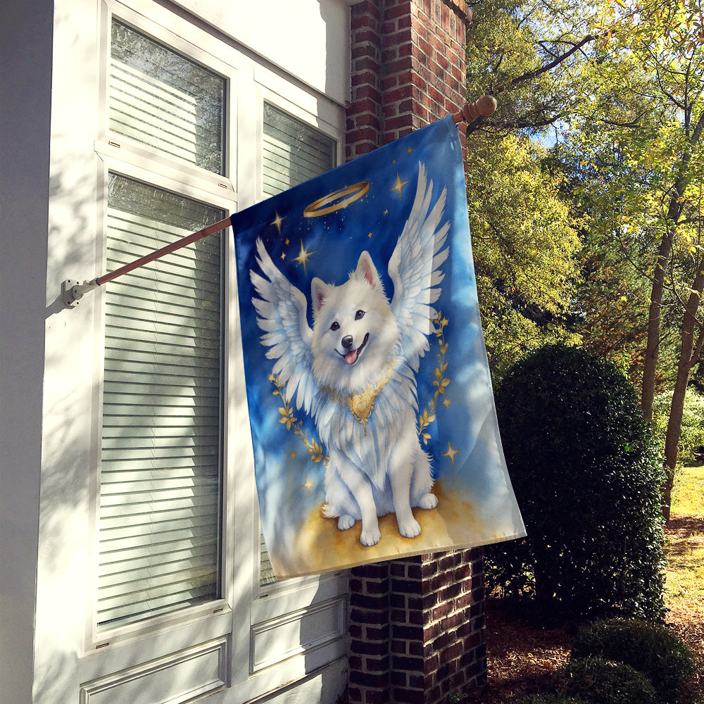 Glamorous Pups : American Eskimo My Angel House Flag