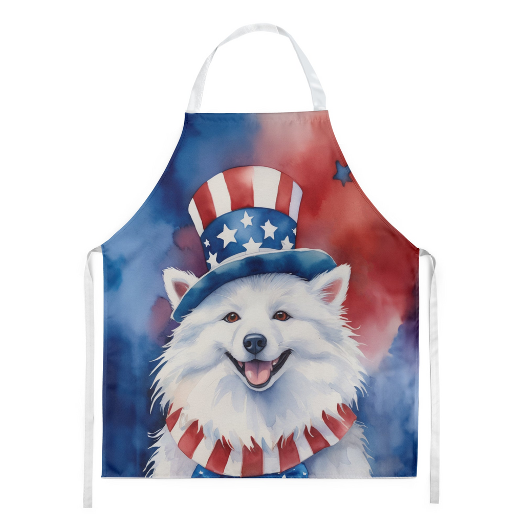 Glamorous Pups : American Eskimo Patriotic American Apron