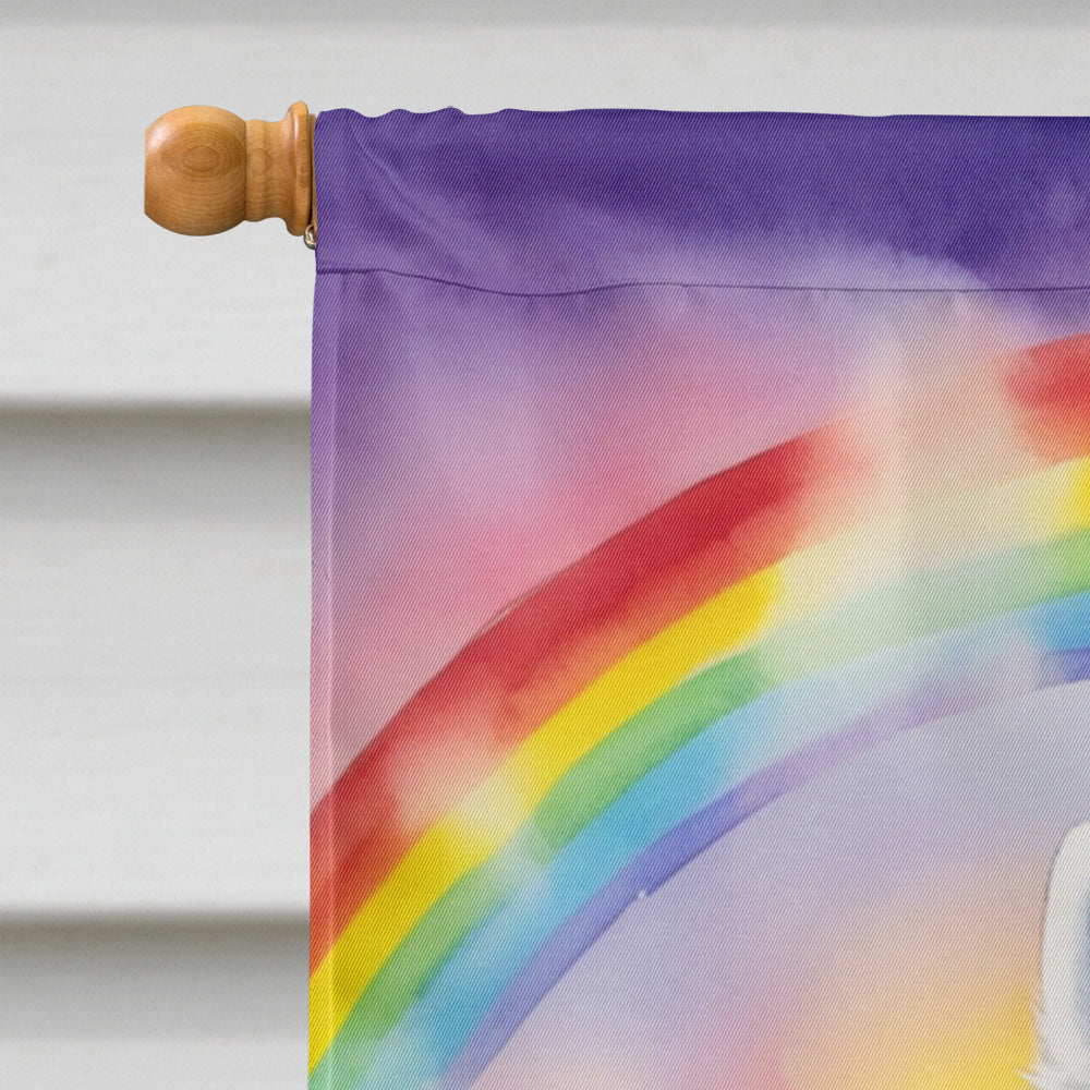 Glamorous Pups : American Eskimo St Patrick's Day House Flag