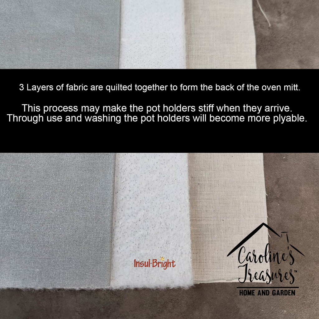 Glamorous Pups : American Foxhound in Sunflowers Pair of Pot Holders