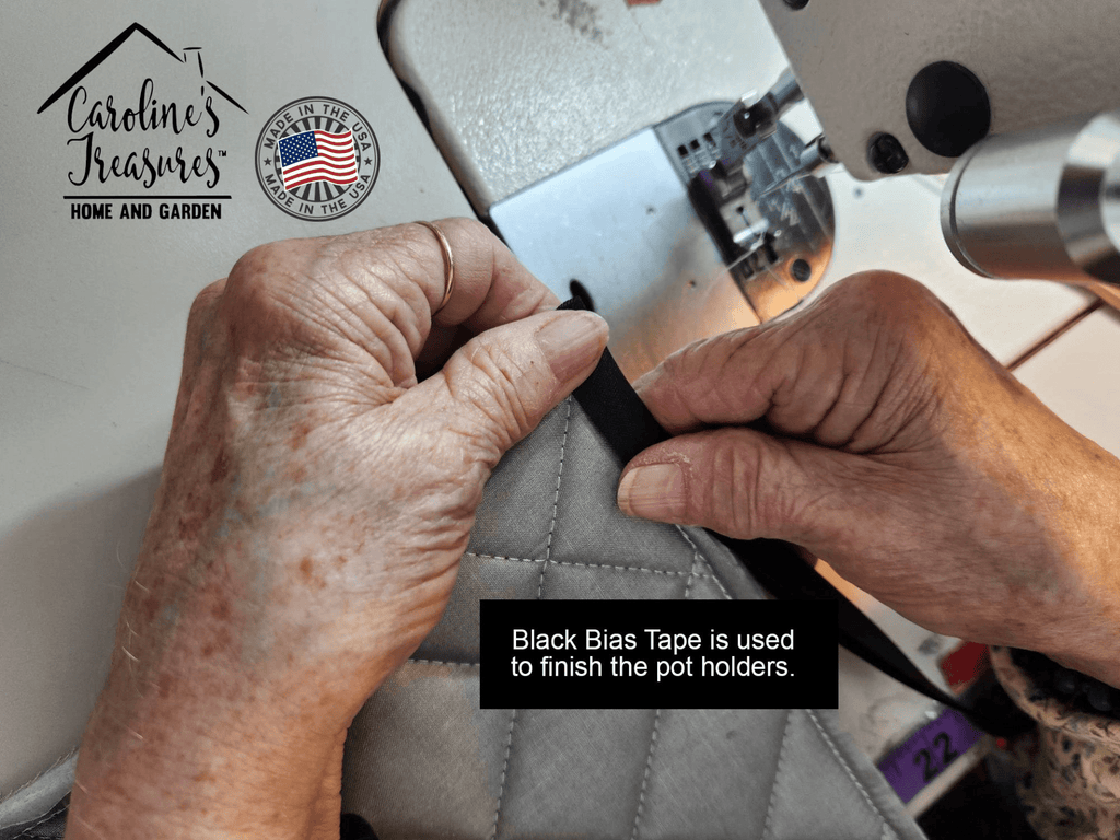 Glamorous Pups : Australian Shepherd Spring Garden Pair of Pot Holders