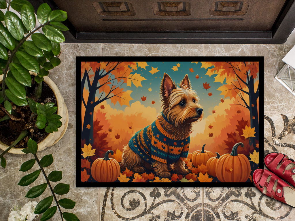 Glamorous Pups : Australian Terrier Terrier Fall Doormat