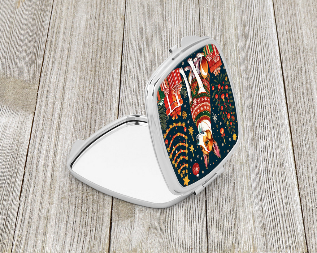 Glamorous Pups : Basenji Christmas Compact Mirror
