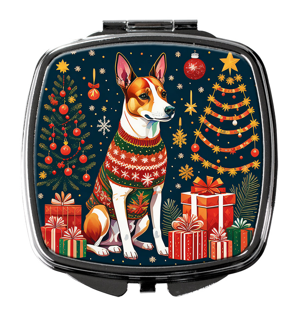 Glamorous Pups : Basenji Christmas Compact Mirror