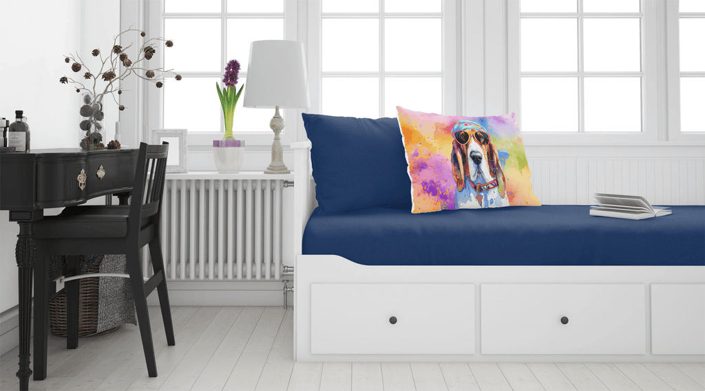 Glamorous Pups : Basset Hound Hippie Dawg Standard Pillowcase