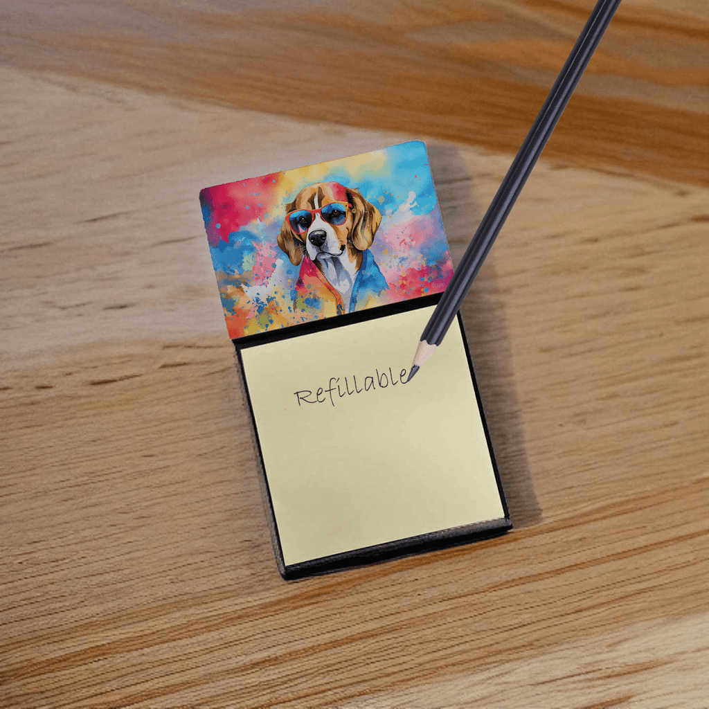 Glamorous Pups : Beagle Hippie Dawg Sticky Note Holder
