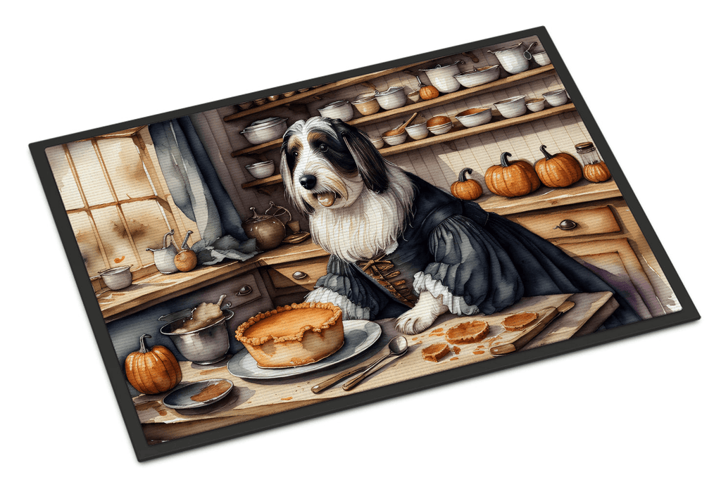 Glamorous Pups : Bearded Collie Fall Kitchen Pumpkins Doormat