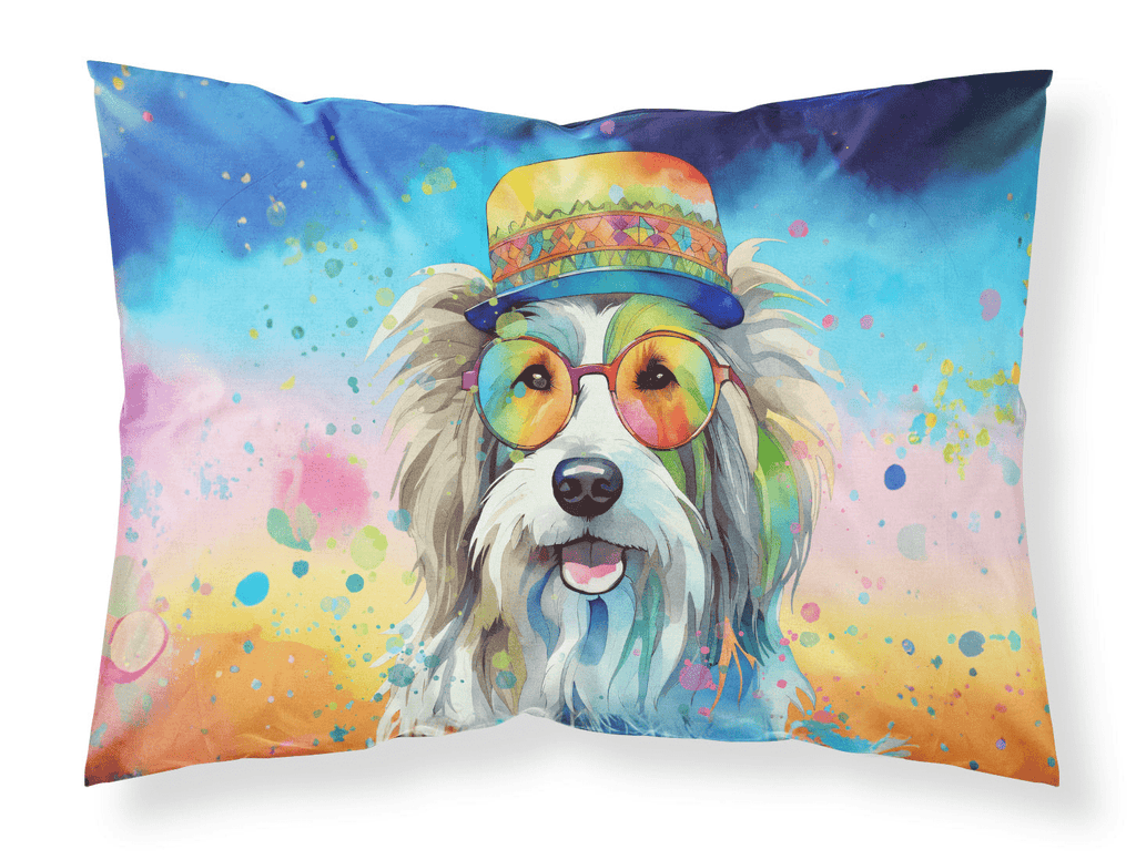 Glamorous Pups : Bearded Collie Hippie Dawg Standard Pillowcase