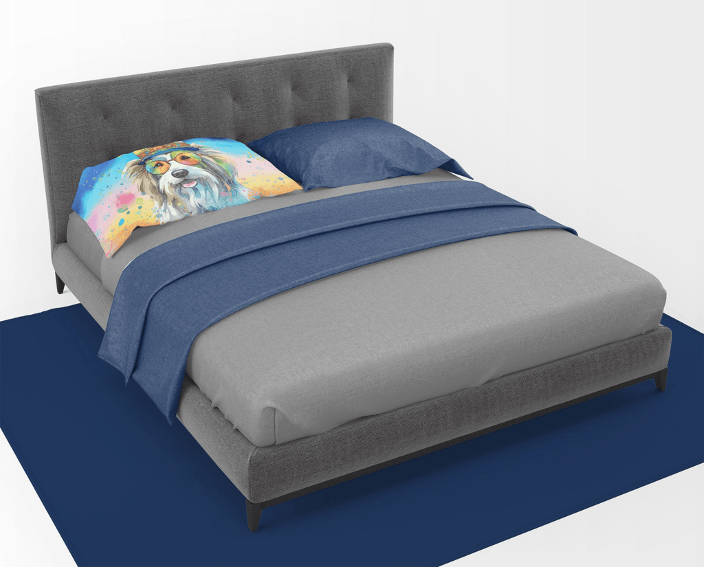 Glamorous Pups : Bearded Collie Hippie Dawg Standard Pillowcase