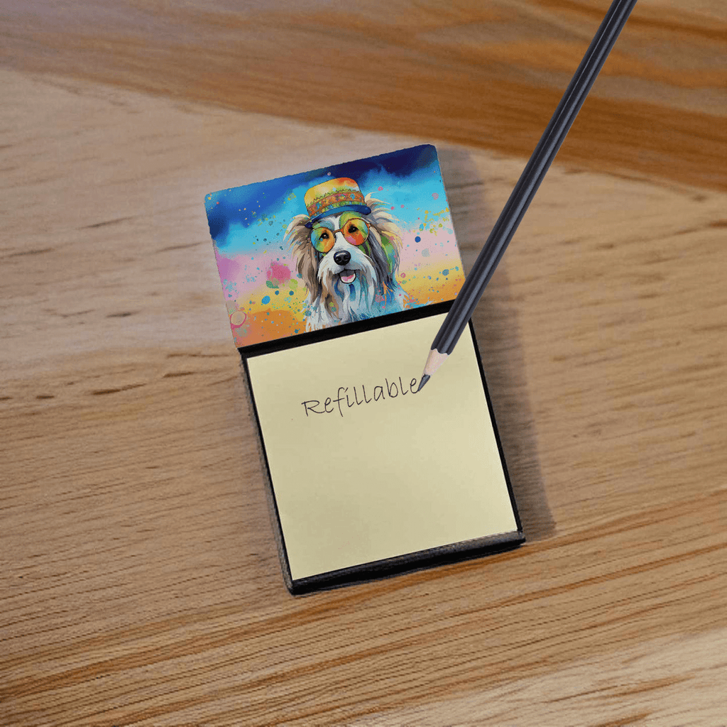 Glamorous Pups : Bearded Collie Hippie Dawg Sticky Note Holder