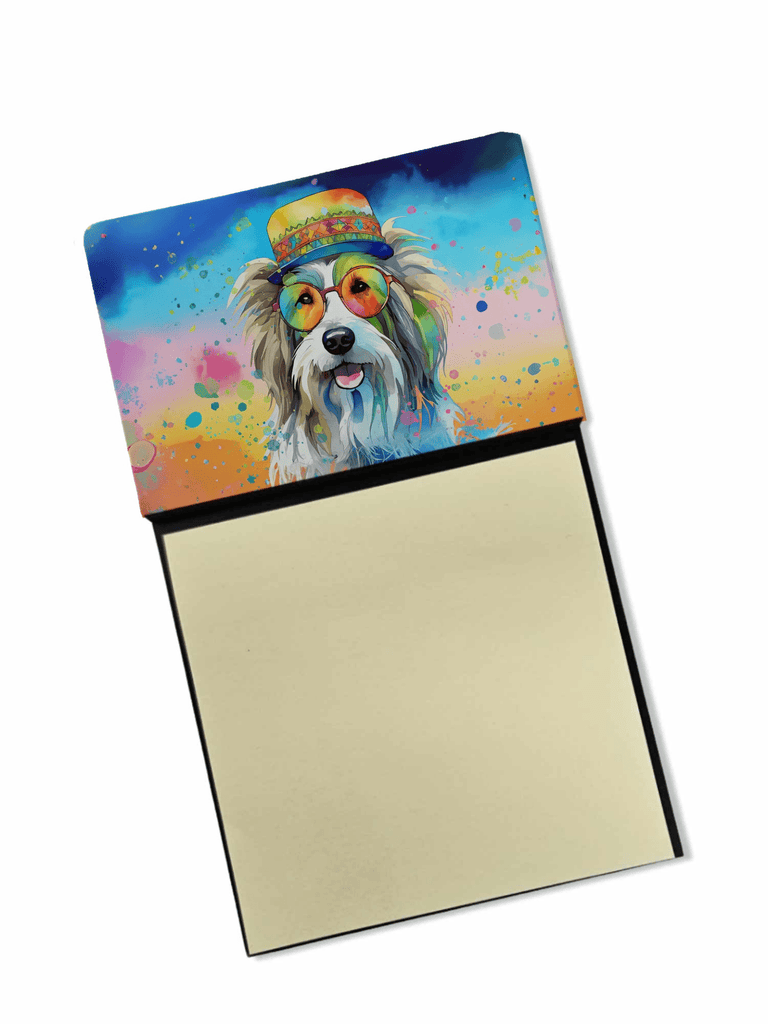 Glamorous Pups : Bearded Collie Hippie Dawg Sticky Note Holder
