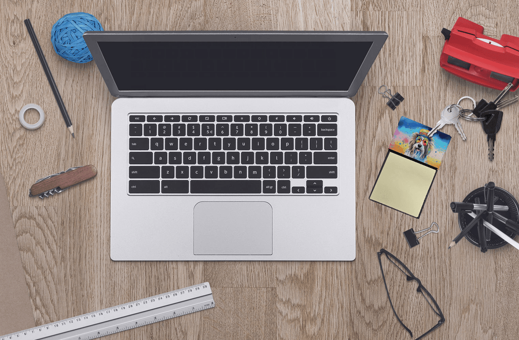 Glamorous Pups : Bearded Collie Hippie Dawg Sticky Note Holder