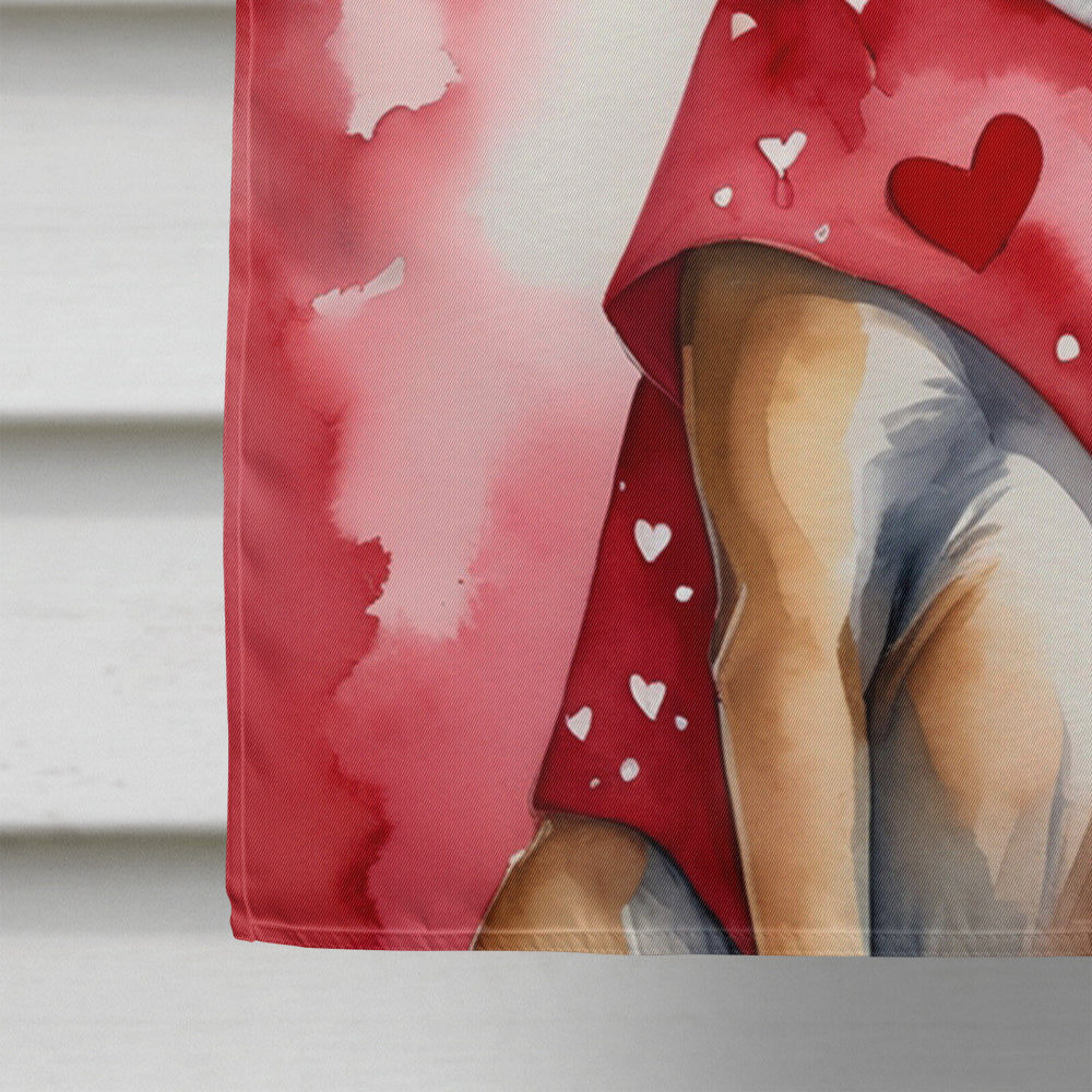 Glamorous Pups : Belgian Malinois My Valentine House Flag