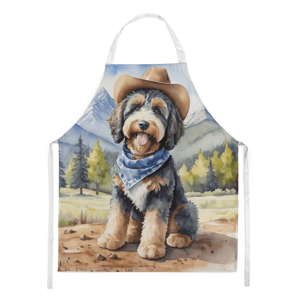 Glamorous Pups : Bernedoodle Cowboy Welcome Apron