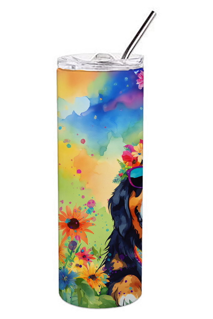 Glamorous Pups : Bernese Mountain Dog Hippie Dawg Stainless Steel Skinny Tumbler