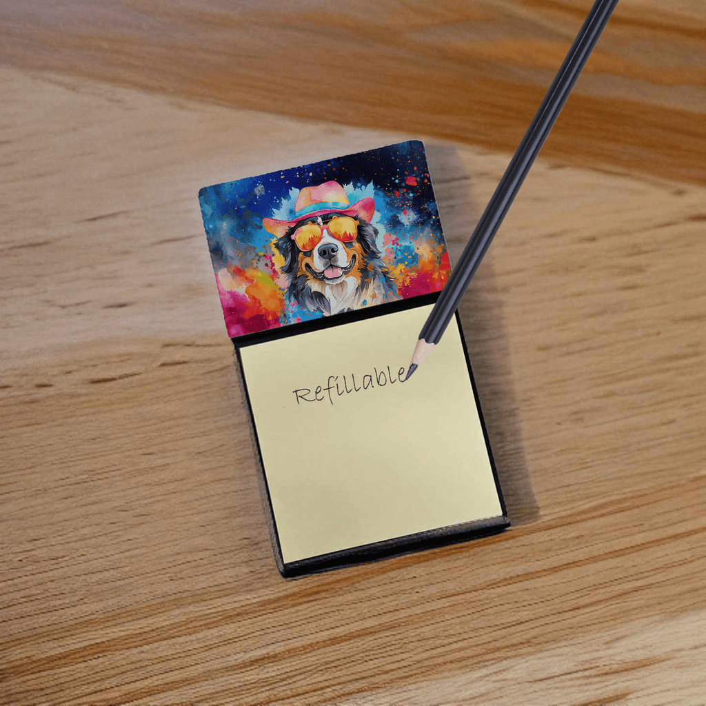 Glamorous Pups : Bernese Mountain Dog Hippie Dawg Sticky Note Holder