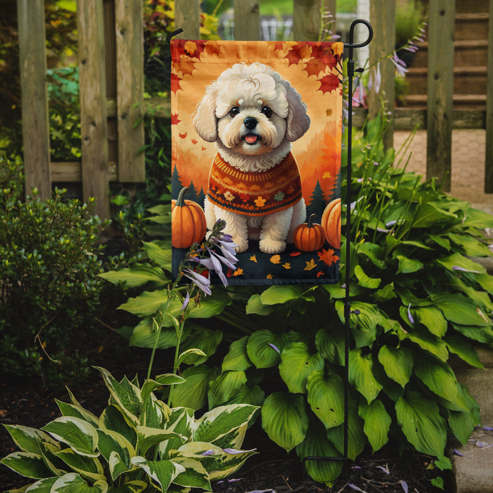 Glamorous Pups : Bichon Frise Fall Garden Flag