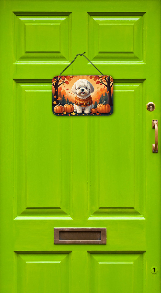 Glamorous Pups : Bichon Frise Fall Wall or Door Hanging Prints