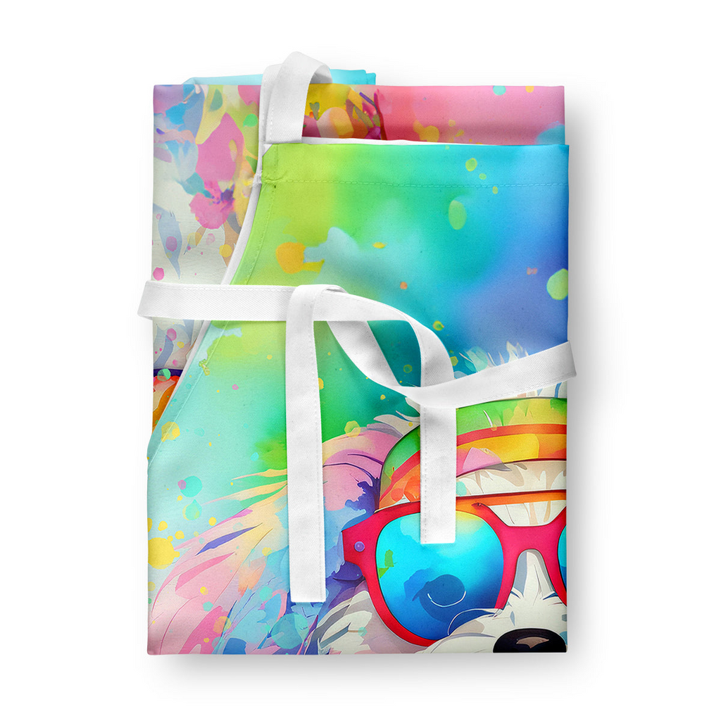 Glamorous Pups : Bichon Frise Hippie Dawg Apron