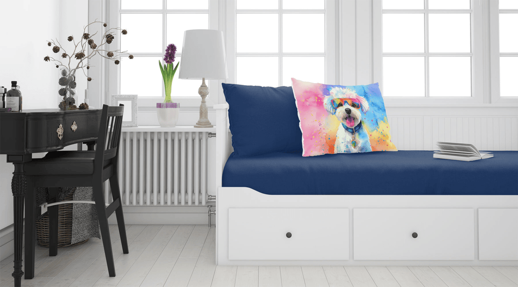 Glamorous Pups : Bichon Frise Hippie Dawg Standard Pillowcase