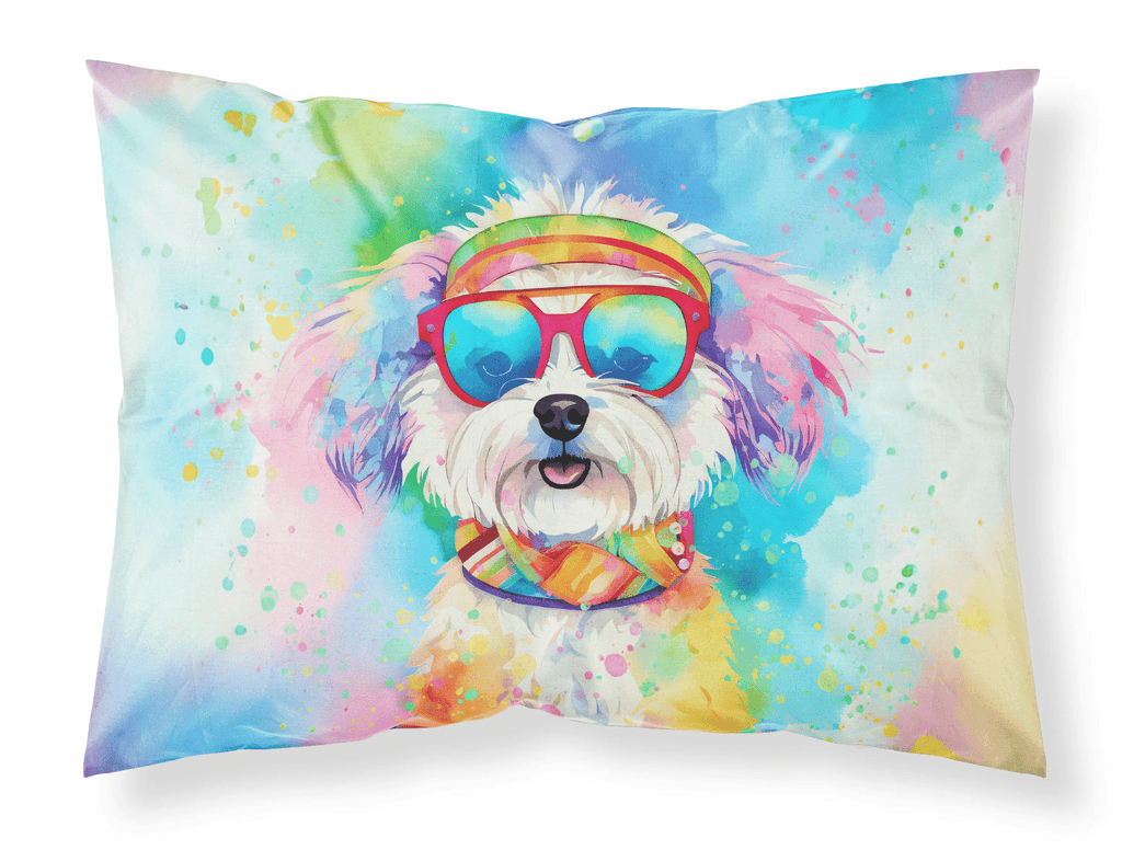 Glamorous Pups : Bichon Frise Hippie Dawg Standard Pillowcase