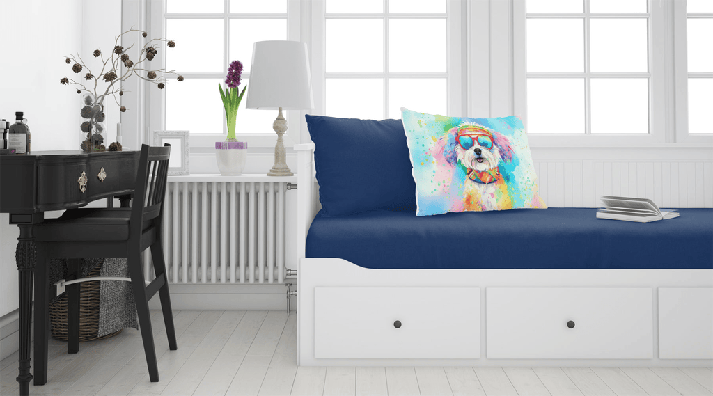 Glamorous Pups : Bichon Frise Hippie Dawg Standard Pillowcase