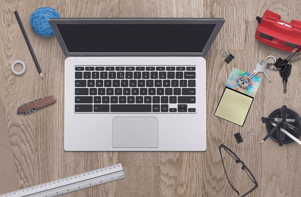 Glamorous Pups : Bichon Frise Hippie Dawg Sticky Note Holder