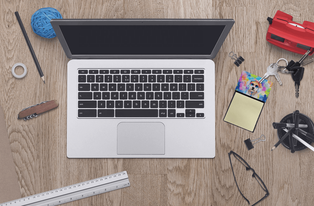 Glamorous Pups : Bichon Frise Hippie Dawg Sticky Note Holder