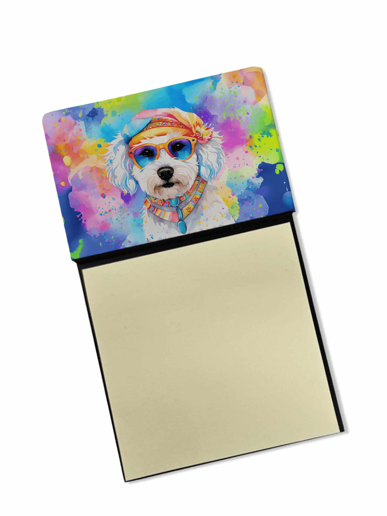 Glamorous Pups : Bichon Frise Hippie Dawg Sticky Note Holder