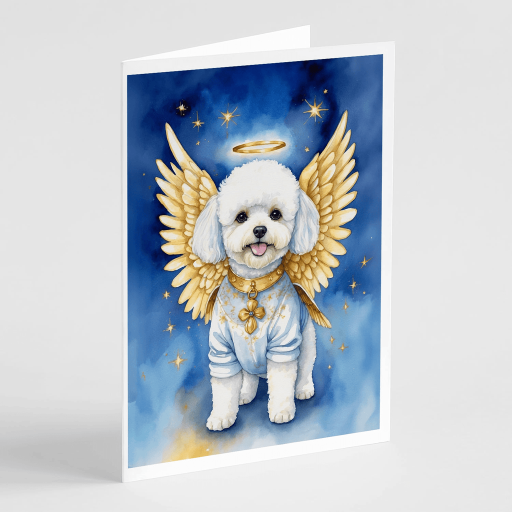 Glamorous Pups : Bichon Frise My Angel Greeting Cards Pack of 8
