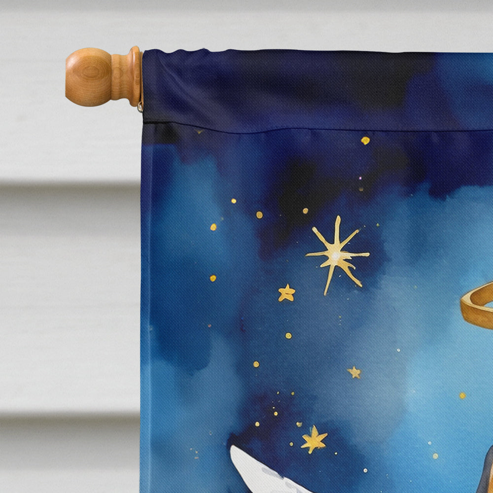 Glamorous Pups : Black and Tan Coonhound My Angel House Flag