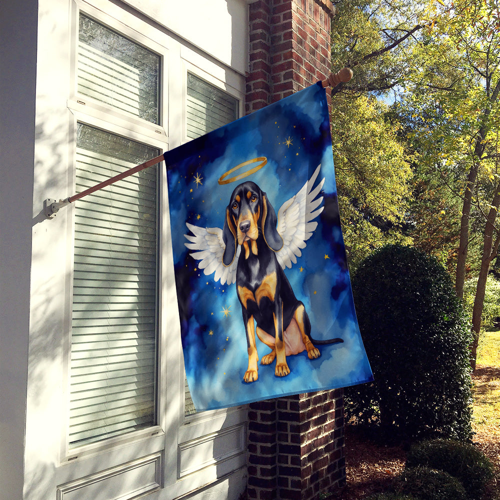 Glamorous Pups : Black and Tan Coonhound My Angel House Flag